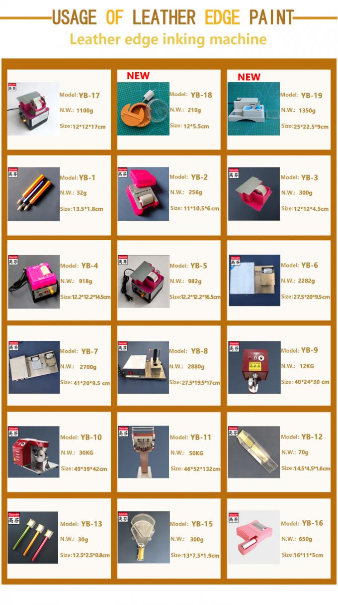 Single Side Electrical Leather Edge Painting Machine for Belt Bags 2