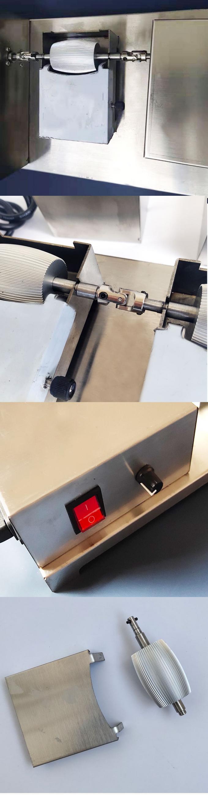 Elektrische dubbelroller leerrandkleurmachine voor riemzakken Makkelijk schoon te maken 8