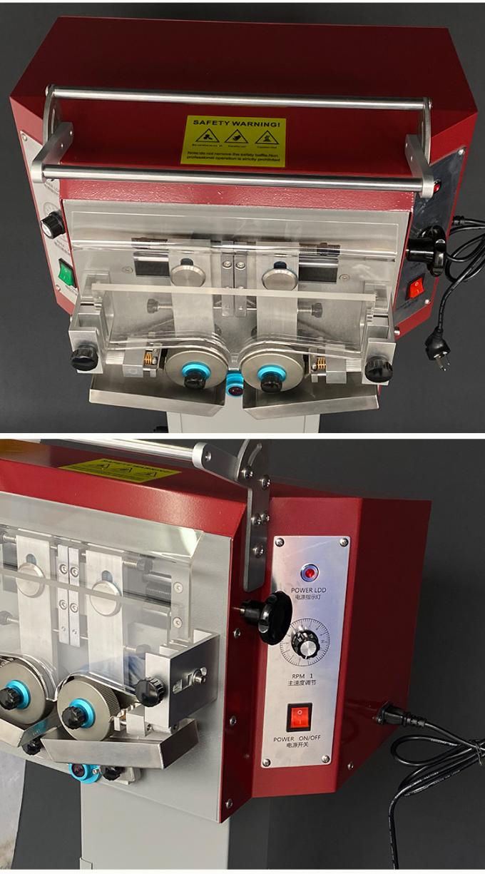 Elektrische dubbelzijdige leerrandkleurmachine voor gordeltassen 12