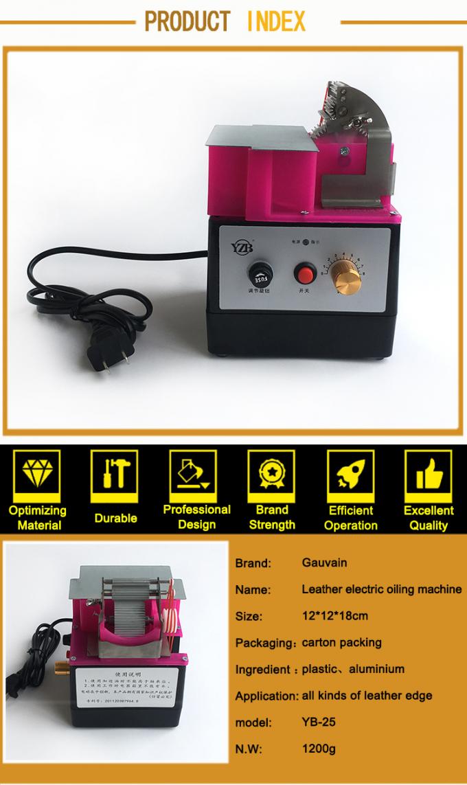 Single-sided Three-wheel Leather Edge Dyeing Machine voor Leather Curved Edge of Straight Edge 6