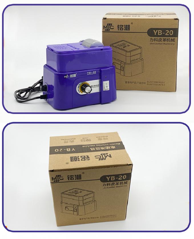 Elektrisch instelbare snelheid Grote capaciteit Lederafkleurmachine Lederafkleurmachine PU PVC Afkleurmachine 18