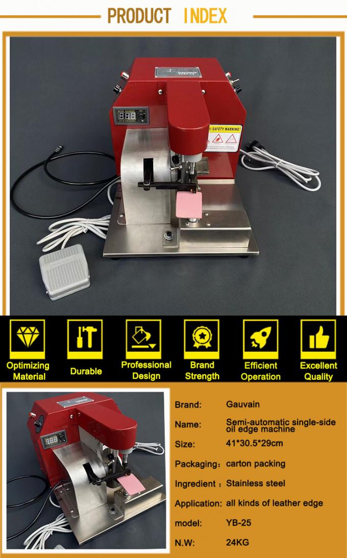 Eenzijdige elektrische leerrandkleurmachine 6