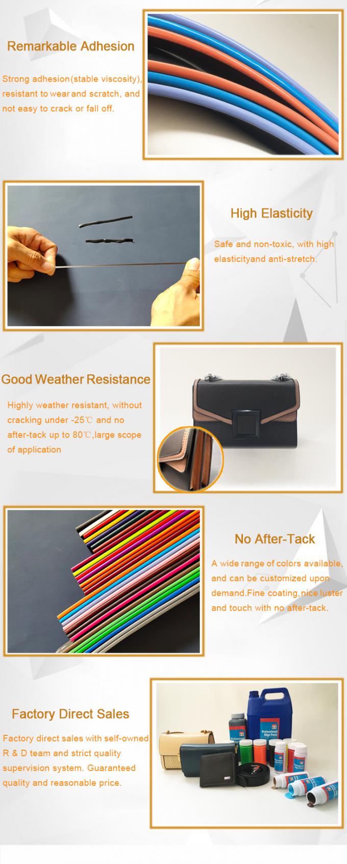 Factory Wholesale Water Based High-class Explosion Resist Leather Edge Pain for Bags Shoes Belts Bags 4