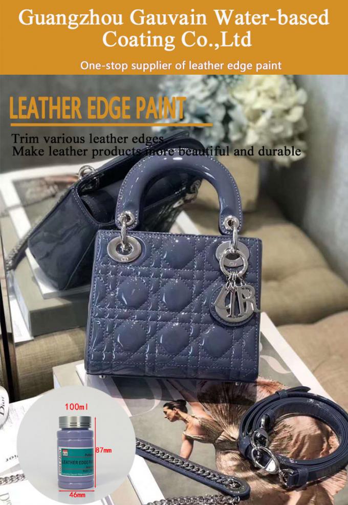 Geavanceerde polyurethaan op waterbasis Lederrandverf voor Raw Leather Edge DIY 100ml/fles 0