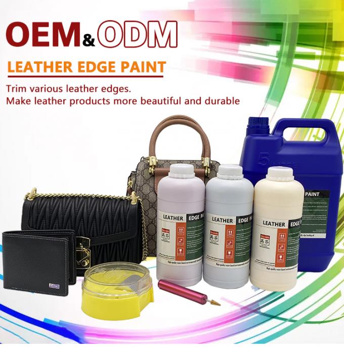 Economische serie op basis van water Leerrand Ink Verschillende kleuren Eenmalige coating Volheid Leerrand Verf 0