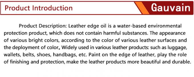 Economische serie op basis van water Leerrand Ink Verschillende kleuren Eenmalige coating Volheid Leerrand Verf 2