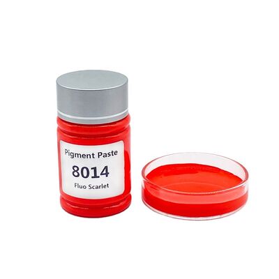 Factory Supply Water Based Fluorescent Scariet Tinting Color Pigment Paste for Coating Silk Screen Printing