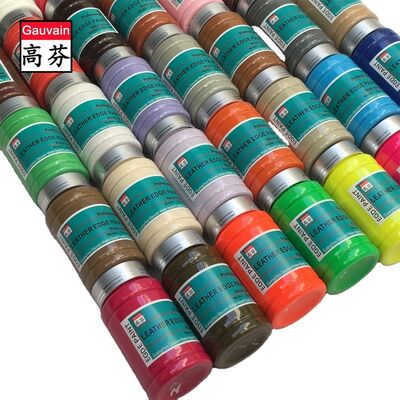 Premium-serie kleuren waterbasis lederen randinkt voor lederen handtassen en schoenen randverf 100 ml/fles