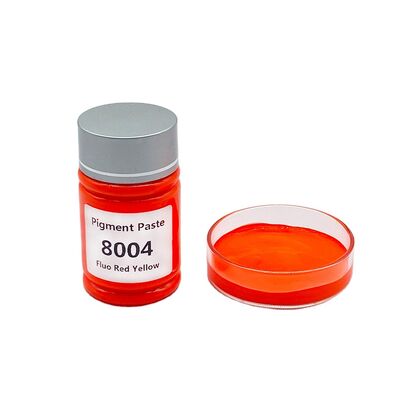 Pigment op waterbasis Fluo Rood Geel Pigment voor verven Inks Textieldrukken/Fluorescerende serie Vloeibare kleurpasta